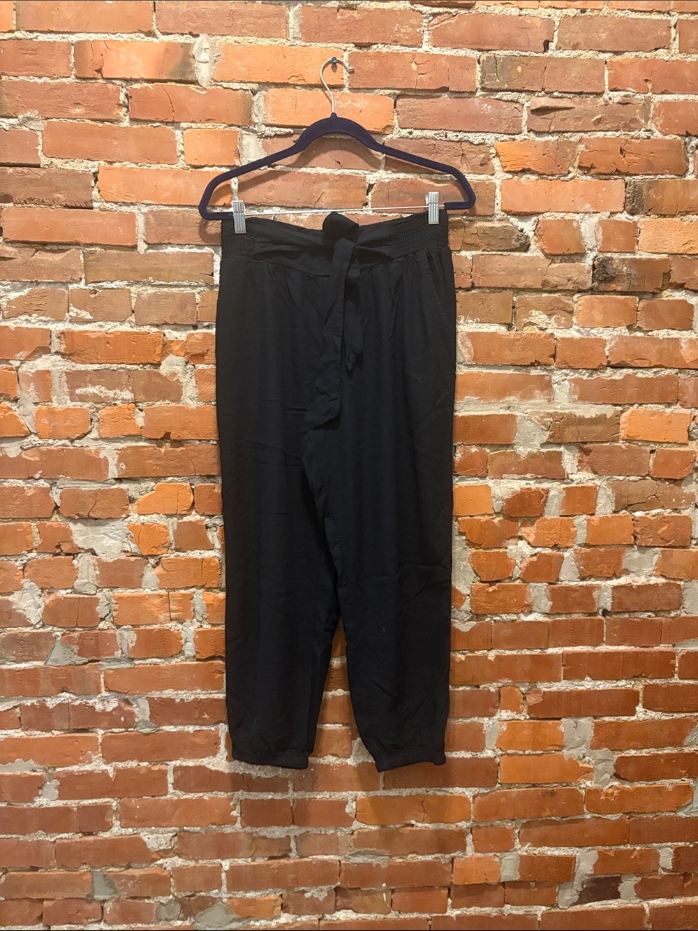 American Eagle Black Paperbag Pants